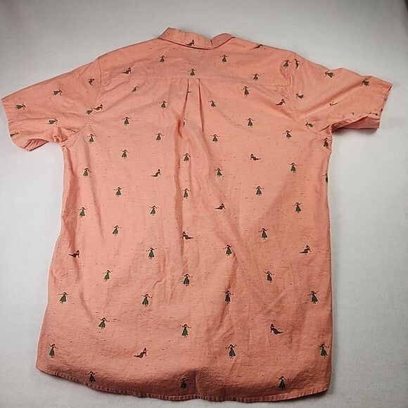 Rip Curl Mens XXL Shirt Short Sleeve Hula Girl Classic Fit Casual Button Down - Picture 8 of 9